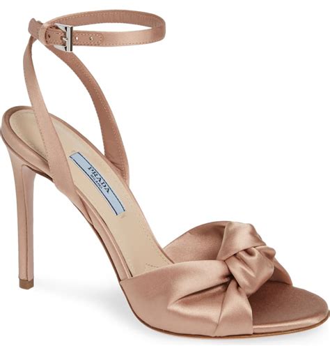 prada knotted silk sandal